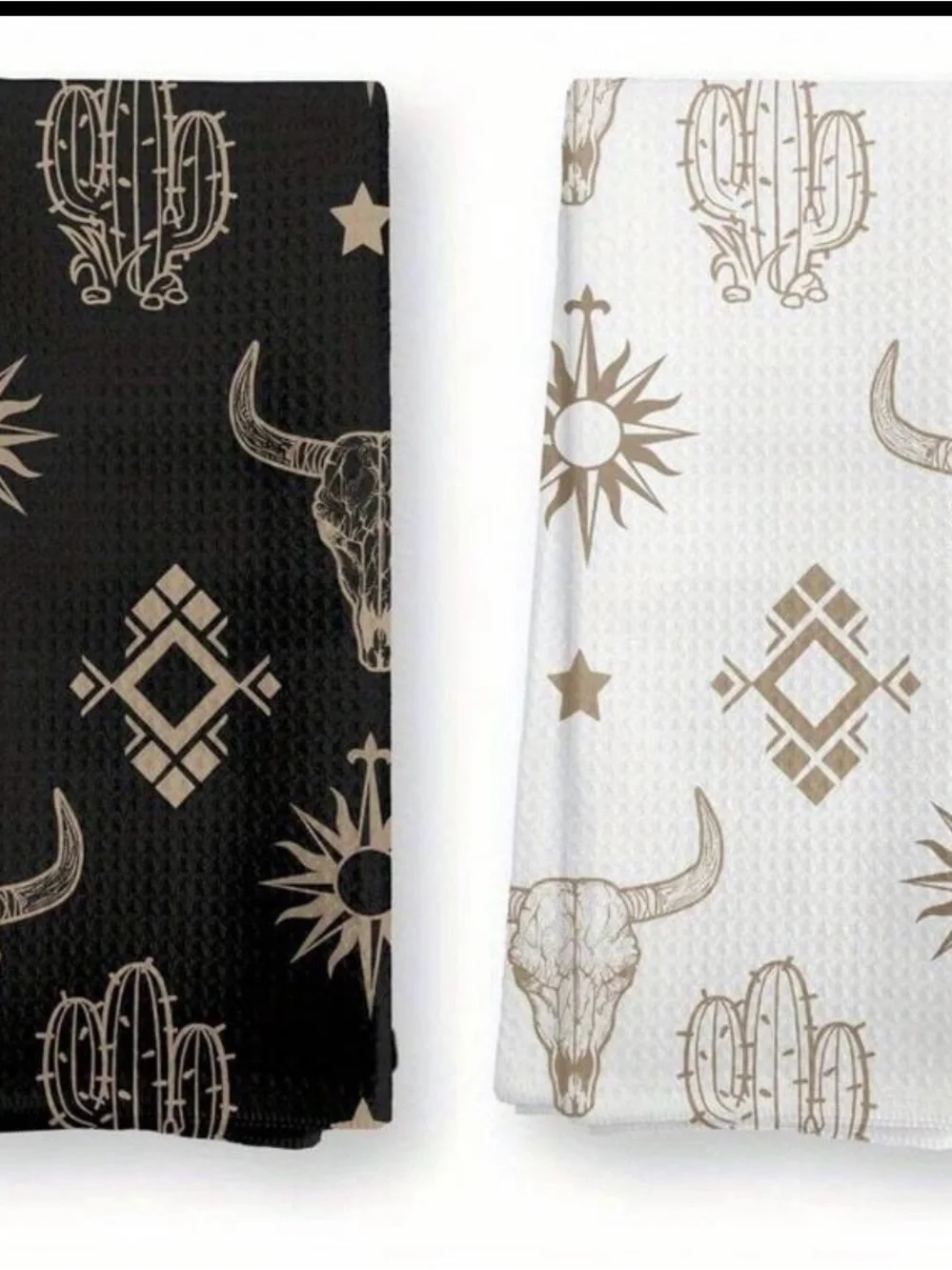 Howdy Desert Cowboy Cotton Kitchen Towels - Set of 6